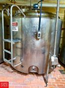 Crepaco 1,000 Gallon Done Top S/S Processor with Vertical Bottom Sweep and Side Scrape Agitation and