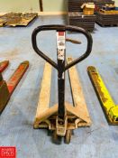 Crown Extended Fork Pallet 5,500 LB Capacity, 71'' Length Forks Extensions, Model: PTH50, S/N: 7-428