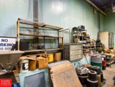 (4) Storage Rack with Misc. Contents and Tool Bin - Rigging Fee: $600