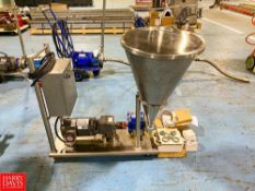 Ripple Pump with Nema Direct Variable Speed Drive Motor and S/S 5 Gallon Hopper - Rigging Fee: $75