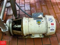 Nema Motor, Model: DD59, 5 HP 1,750 RPM, 2'' and 1/2 '' Outlet - Rigging Fee: $50
