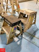 (3) Shop Ladders 250 LB Capacity (Ranging from 2' - 1' Height) - Rigging Fee: $75