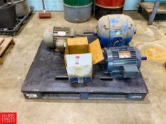 (4) Assorted Motors (Ranging from 10 HP - .166 HP ) - Rigging Fee: $100