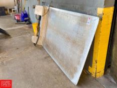 Dock Plate, Dimensions = 89'' Length x 46'' Width - Rigging Fee: $75