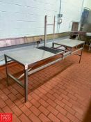 (1) S/S Table , Dimensions = 99'' Length x 26'' Width - Rigging Fee: $60