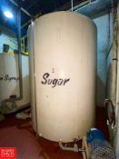 (1) Sugar Tank 25,000 LB Capacity, Dimensions = 7' 6