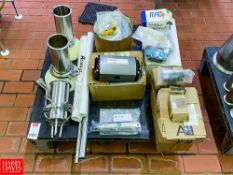 Assorted S/S Spare Parts - Flow Server AutoMax. Valve Systems, Sawvel Air Cylinder, Drive Gear Cable