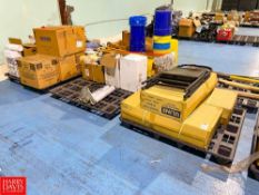 (3) Assorted Contents - Folding Chairs, Plastic Wrap, Tape, Cups Spoons and Salt & Pepper Packets -