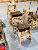 (3) Shop Ladders 250 LB Capacity (Ranging from 3' - 2' Height) - Rigging Fee: $75