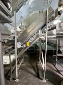 S/S Framed Elevator Conveyor with Drip Trays, Dimensions= 64