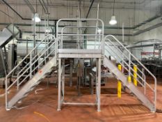 Aluminum Framed 8-Step A-frame Crossover with 5' x 30 