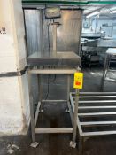 Weigh-Tech MicroWeigh S/S Digital Scale Mounted on S/S Base, Dimension= 20” x 20” - Rigging Fee: $75