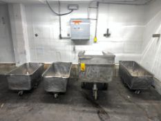 (4) Assorted S/S Mobile Totes - Rigging Fee: $200