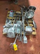 Assorted S/S Shovels, Rakes, Buckets and Magnets - Rigging Fee: $75