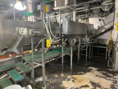 S/S Framed Conveyor with (5) Assorted Conveyor Belts, Dimensions= 13' x 18