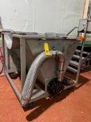 S/S Hopper with Auger, Drives and Casters, Dimensions= 51