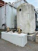 Insulated Tank with (2) 7.5 HP Driven Pumps, Outside Diameter= 140