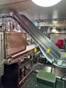 S/S Framed Elevator Conveyor, Dimensions= 14' x 3' - Rigging Fee: $1200