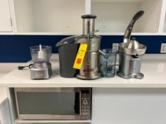 S/S Breville Juice Fountain Elite Juicer, S/S Breville Citrus Reamer and Cuisinart 4-Cup Work Bowl C