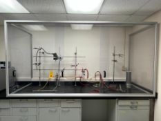 Counter-Mounted Clamp Stand, Adjustable Portable Clamp Stand and Glass Enclosure - Rigging Fee: $250