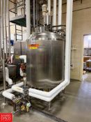 Feldmeier 300 Gallon S/S Jacketed Aseptic Tank with Vertical Agitation, S/N: F-363-97 - Subject to B