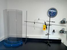 Adjustable Portable Clamp Stand with (2) Stands and (2) Scieneware Plexiglas Shields - Rigging Fee: