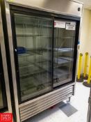 TRUE Two Sliding Glass Door Reach In Refrigerator, Model: TSD-47G-LD, S/N: 8717784, Refrigerant Type