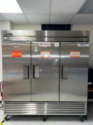 True S/S 3-Door Refrigerator, Model: T-72 - Rigging Fee: $300