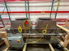 F.N. Smith 2-Chamber Mobile Cooling Tunnel with S/S Chain Conveyor, Dimensions = 128