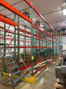 Sections Pallet Racking, Dimensions = 14' x 8' - Rigging Fee: $600