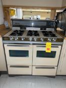 Crown Empress Dual Oven and 6-Burner Gas Range, GE Potscrubber 1200 Dishwasher, Broan Dual Blower Ho