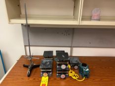 (6) GCA 100 LB Capacity Jacks, Variable Autotranformer and Adjustable Portable Clamp Stand - Rigging