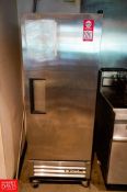 TRUE One Section Reach In Freezer 23'' x 24'' x 66 Tall, Right Hand Hinge, 115 Volt, 60 Hz, 2.6 Amp,