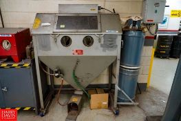 Trico Dry Blast Machine 48'' x 24'' Split Level With Dust Collector, Model: 48/BP , S/N: 42740-5 - R