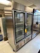 Norlake Scientific S/S Double Glass Doors Refrigerator, Model: GRP492SSG/O - Rigging Fee: $350