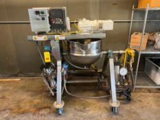 Groen Jacketed S/S Mobile Pneumatic Mixer, Model: 20 CHD7T with Drive, Controls and Filter - Rigging