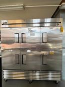 True S/S 6-Door Refrigerator, Model: T-72-6 - Rigging Fee: $400