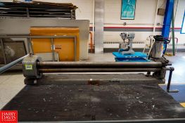 E-L Essley Machinery Sheet Metal Roller 42'' Roll x 2'' Roll Diameter, Manual Crank - Rigging Fee: $