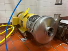 Tri-Clover Style Centrifugal Pump with Baldor 7.5 HP 1,770 RPM Motor and 3