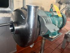 Tri-Clover Style Centrifugal Pump with Reliance Electric 7.5 HP 1,760 RPM Motor and 3