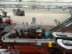 S/S Framed Conveyor with 180°Turn and Drives, Dimensions = 35' x 3