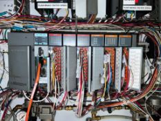 Allen-Bradley SLC 5/05 CPU with (6) I/O Cards, (2) Penta-Drive DC Motor Speed Controls, Dayton