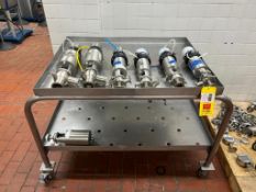 Assorted S/S Air Valves, S/S Clamps, Elbows, Gauges and Line Wrenches - Rigging Fees: $35