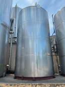 DCI 7,000 Gallon Jacketed All S/S Silo with (2) Tri-Clover Tank Valves, Level Sensor, Gauge