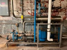 Enerquip S/S Shell/Tube Heat Exchanger with Pump Expansion Tank and, Mounted on S/S Skid - Rigging