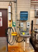 S/S Hand Sink, Emergency Eye Wash and Shower Station and Philadelphia Scientific Hydropure Deionizer