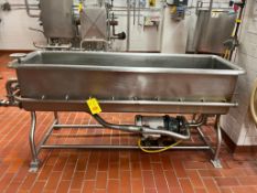 S/S COP Trough with Centrifugal Pump, Valve and Temperature Gauge, Dimensions = 76