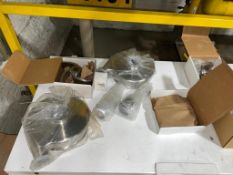 Assorted NEW S/S Centrifugal Pump Parts, Frigidaire Chest Freezer and Alfa Laval S/S Air Valves