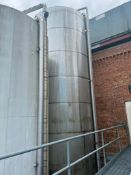 DCI 20,000 Gallon Insulated S/S Silo, S/N: 93-D-46565 with (2) Tri-Clover S/S Tank Valves, Level