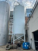 HDPE Mild Steel 75,000 LB Resin Silo - Rigging Fees: $4500